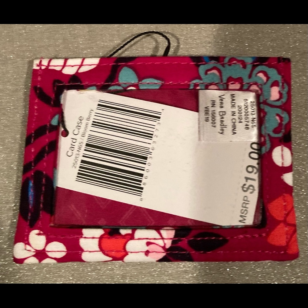 NWT vera bradley card case